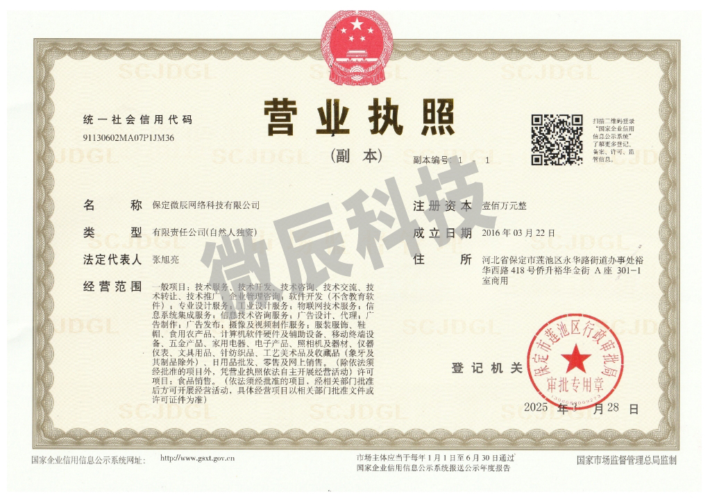 保定微辰网络科技有限公司